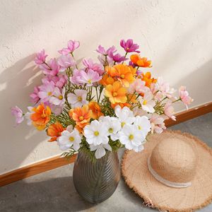 ดอกคอสมอสประดิษฐ์ CallaFloral ทำจาก PVC ยางนิ่ม สีขาว ชมพู ส้ม ม่วง แดงกุหลาบ แดงแชมเปญ ก้านเดี่ยว สำหรับตกแต่งบ้าน - Product Image 1