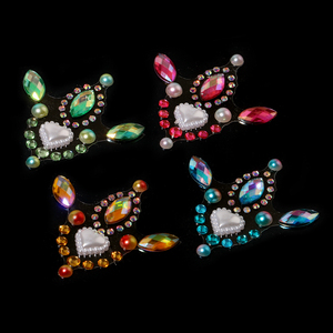 Diamantes de Festival <span class=keywords><strong>para</strong></span> Maquillaje Facial y Corporal, Joyas Faciales <span class=keywords><strong>para</strong></span> Festivales, Piedras de Imitación y <span class=keywords><strong>Gemas</strong></span> Autoadhesivas - Product Image 3