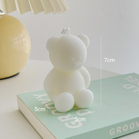 3d Bär Serie erhöhte handgeformte Aromatherapie-Kerze niedliche handgemachte duftende Kerze Raumdekoration Heimdekoration Kerze
