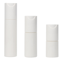 Crème pour le visage personnalisée pompe sans air luxe durable pp rechargeable étiquette de luxe soins de la peau bouteille sans air 30ml pp rechargeable