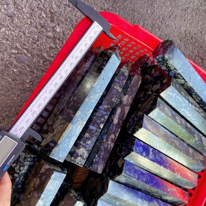 Tour de cristal de guérison en gros Que Sera, obélisque en <span class=keywords><strong>glaucophane</strong></span> bleu naturel pour la guérison énergétique, cadeau spirituel - Product Image 4