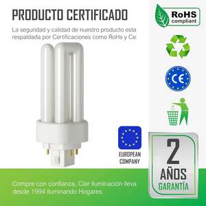 Lampadina Fluorescente Gemini T/E 18W GX24q-2 a Risparmio Energetico - Product Image 3