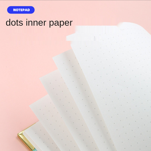 2021 새로운 귀여운 마카롱 가죽 나선형 점 노트북 사무실 학교 저널 노트북 문구 용품 선물 A5 - Product Image 3