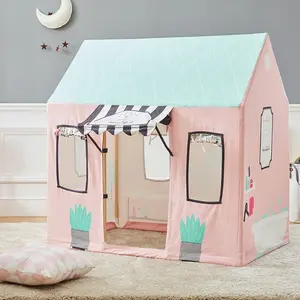 2022 Asweets Kids Indoor Canvas Beauty Salon Pretend Play House Toy Tent