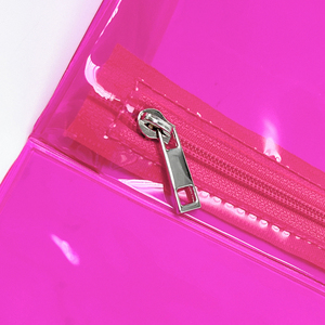 Customized Logo Macaron Color Cosmetic Bag Clear PVC Zipper Travel <strong>Pouch</strong> Cosmetic Traveller Bag - Product Image 4