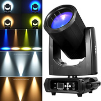 Светодиодный прожектор с подвижной головкой 400 Вт CTO, DMX512, 11 каналов, 5 цветовых колес, стробоскоп, для сцены и стадионов, IP33, литой корпус