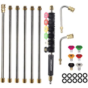 Amrobuste WK03 extension de nettoyeur à pression, puissant nettoyeur télescopique extensible pulvérisateur extension de pulvérisation rallonge de poteau <span class=keywords><strong>lance</strong></span> baguette - Product Image 1