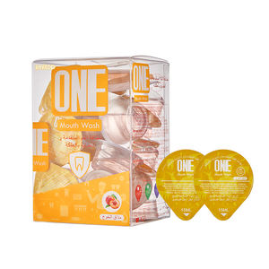 Soins bucco-dentaires en gros, logo personnalisé, sans alcool, mini-gobelet en gelée 15 ml * 20, blanchiment à la pêche, bain de bouche - Product Image 1