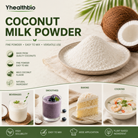 Poudre de lait de coco de qualité culinaire supérieure, matière première facilement soluble pour la production alimentaire et de boissons