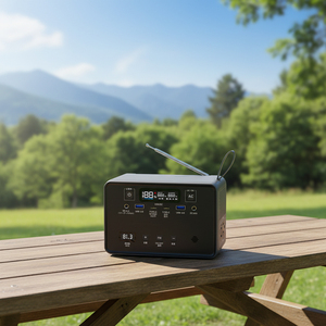 สถานีไฟฟ้าพกพา Lifepo4 พร้อมวิทยุ FM ความจุ 89.6Wh 28000mah ชาร์จเร็ว 100W พาวเวอร์แบงค์พร้อมเต้ารับ AC 100W สำหรับเครื่องจักร - Product Image 2
