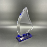 Trophée de golf de championnat optique en gros d'usine sur socle noir