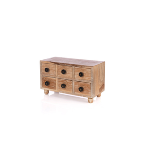 Best Seller Nono Elegant 6-Drawer Storage Solution <b>Square</b> Wood Material for Bedrooms Living Rooms Other Spaces Small Size - Product Image 3