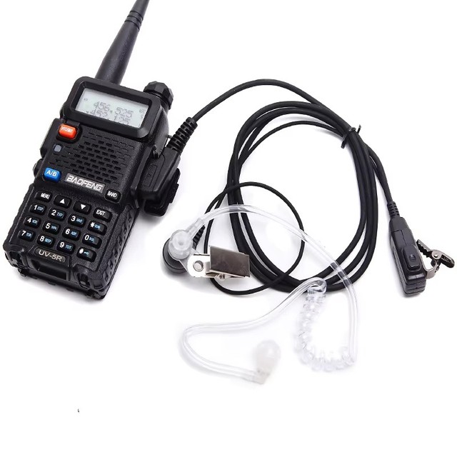 Baofeng air Acoustic Tube Earpiece 2 Pin Headset Mic for Walkie Talkie Baofeng UV-5R BF-888S 888s 5R Earphone