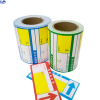 Étiquettes de prix en papier cartonné imprimées sur mesure pour rayonnages de supermarché, impression thermique directe pour imprimante d'étiquettes de vente au détail