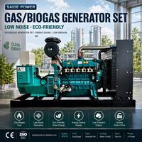Generador de Gas Natural de 50kW 62.5kVA, Biogás, GLP, GNC, Combustible Dual, Trifásico, Silencioso, con Motor Cummins o Weichai Opcional y ATS