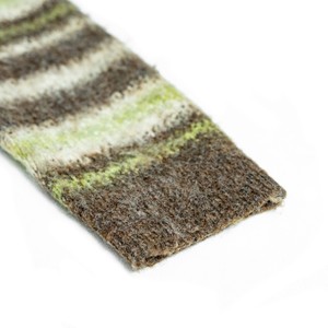 Ainear bán buôn tùy chỉnh thiết kế logo OEM & ODM dài tay áo polo cổ Zip sọc Mens Mohair Alpaca pha trộn dệt kim cardigan Áo len - Product Image 3