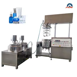 Vacuum Emulsifying Mixer Series Semi-Automatic Line Cosmetic Machine Mixing Tank Vacuum Homogenizing Emulsifying Mixer 100L