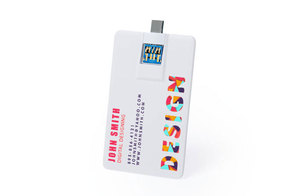 Khuyến Mại Loại Quà Tặng C USB3.0 Ngân Hàng Thẻ Tín Dụng Flash 32GB Bút Ngón Tay Cái Ổ Đĩa 64GB Kép Thẻ Twist Tùy Chỉnh Ổ Đĩa Flash 128GB 256GB - Product Image 4