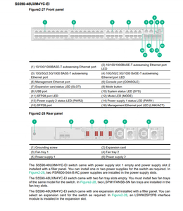Commutateur Ethernet Gigabit géré de couche 3 H3C S5590-48UXM4YC-EI à 48 ports 10G SFP avec SNMP et QoS, capacité de commutation de 2,4 Tbps - Product Image 2