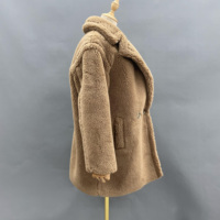 Abrigo de piel suave de oso de peluche para mujer, abrigo de peluche para Otoño e Invierno