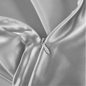 Taie d'oreiller <span class=keywords><strong>de</strong></span> luxe personnalisée avec logo, 100% soie, taille Queen, soie <span class=keywords><strong>de</strong></span> mûrier biologique 6A - Product Image 3