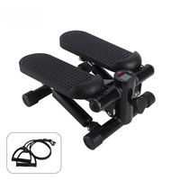 Mini stepper compact pour la maison et le bureau, perte de poids, machine à escalades hydraulique portable, pédales antidérapantes, cordes de résistance, acier, 100 kg max.