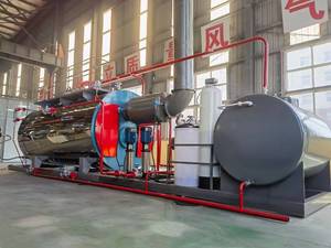 Chaudière à vapeur horizontale à tubes de fumée WNS à performance stable, au gaz ou au mazout, adaptée à un usage industriel dans les usines de sucre - Product Image 4