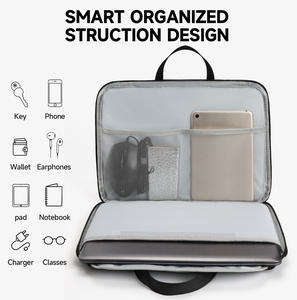 Sac pour ordinateur portable de 12 à 13 pouces, sacoche d'affaires multi-poches pour documents de bureau et conférences, vente en gros - Product Image 3