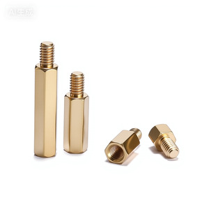 Perno hexagonal de cobre FF M3 M4 con rosca a la derecha, de un solo extremo, para uso en la industria de la construcción - Product Image 3