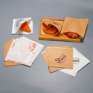 Sac en papier biodégradable à double ouverture, résistant à l'huile, pour chips de pommes de terre, forme triangulaire, emballage jetable, doublure en PE - Product Image 6