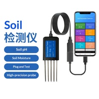 Testeur de sol 8-en-1 multifonctionnel : humidité, température, fertilité, pH, conductivité, azote, phosphore, potassium (usage domestique)
