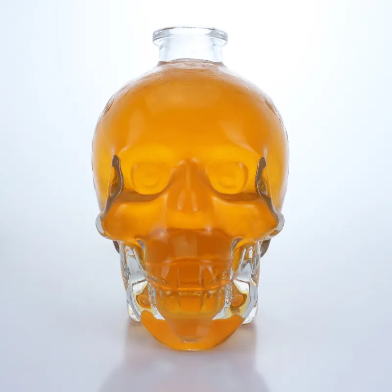 Novelty Skull Glass Whisky Liquor Decanter Personalized Vodka Bottle