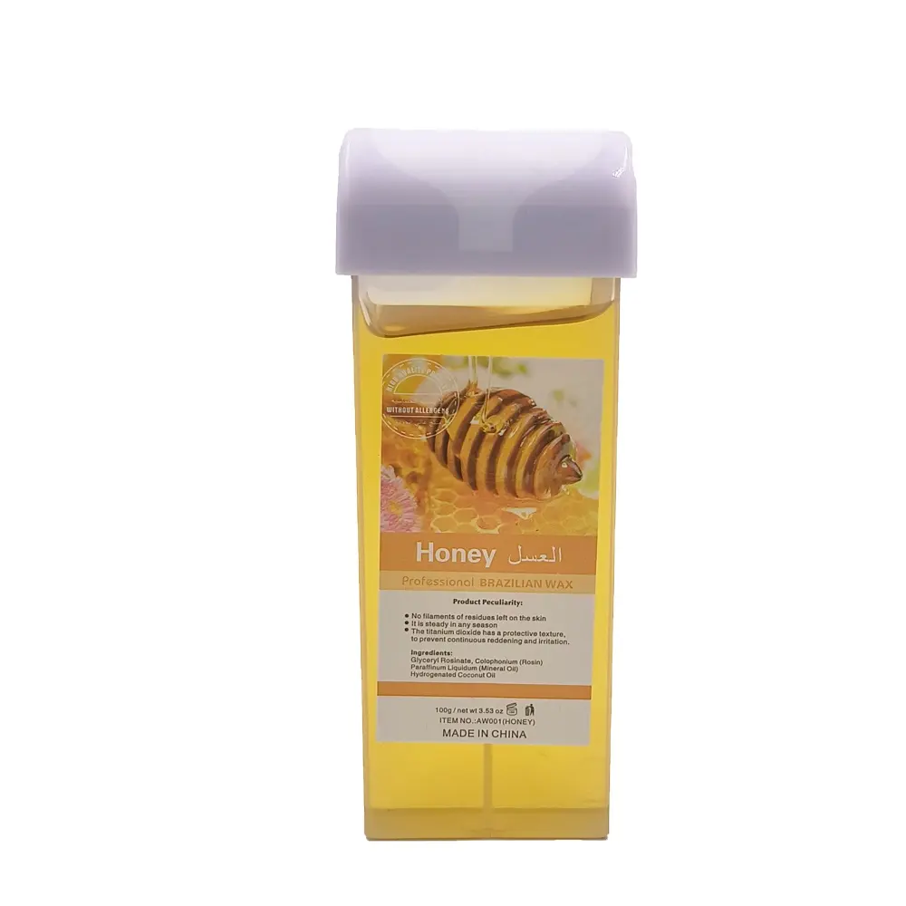 Factory Custom Logo Honey Cartridge Wax 100g Roll Wax Wax Strips For Hair Removal