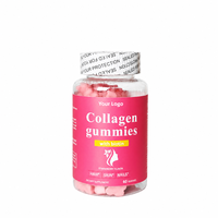 Gummies de Collagène 500mg OEM ODM Soin de la Peau Soutien Cheveux & Ongles Beauté Élasticité & Vitalité Mélange