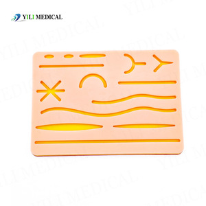 Modèle pédagogique pour étudiants en médecine : coussinet de suture en silicone ; suture ; module de pratique de suture sur peau simulée ; transfrontalier. - Product Image 1