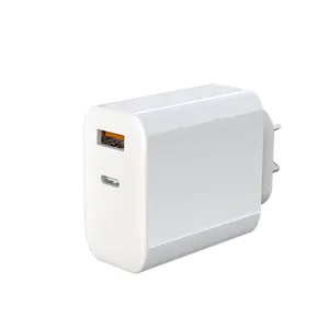 Adaptador de energia para Smartphone e Ceu com plugue AU GaN 65w USB A+C com certificação ETL/CE/SAA