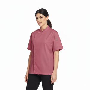 Giacca da Chef a Maniche Corte su Misura <span class=keywords><strong>per</strong></span> Donne, Uniforme <span class=keywords><strong>per</strong></span> Servizi di <span class=keywords><strong>Ristorazione</strong></span>, Catering, Panettieri e Professionisti Culinari - Product Image 1