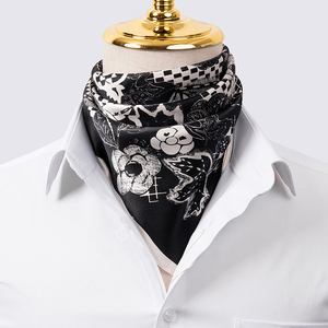 JASEN Cowboy <strong>Neckerchief</strong> for <strong>Men</strong> 27 Inch Silk Neck Bandana Retro Rock Head Scarf - Product Image 5