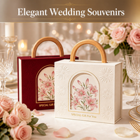 Boîte cadeau en carton rigide de luxe avec poignée en bois premium, emballage papier personnalisé imprimé pour produits de soin haut de gamme