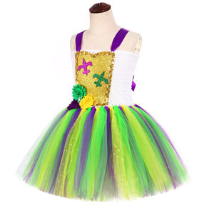 Disfraz de la Sirenita para Niñas, Vestido de Princesa con Tutú y Diadema para Carnaval, Tallas 2T-8T - Product Image 5