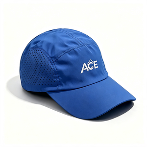 Quick Dry Running Cap Men Women Laser Cut Ventilation Holes Lightweight Sport Baseball Cap Canvas 5-Panel ACE Embroidery Outdoor - Product Image 6