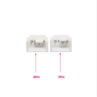 Câble séparateur de ventilateur PWM 4 broches personnalisable 1 à 2 Carte mère Refroidisseur de processeur Extension de fil Double ventilateur Adaptateur en Y avec contrôle de vitesse