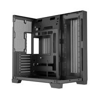 Boîtier de jeu ATX vertical Steel Sea View Mid-Tower avec panneau latéral en verre trempé, support de refroidissement liquide 360 mm, USB 3.0 frontal
