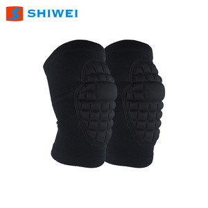 Genouillères Shiwei noires, protection antichoc pour le cyclisme, la randonnée, les sports, unisexe, taille universelle - Product Image 1