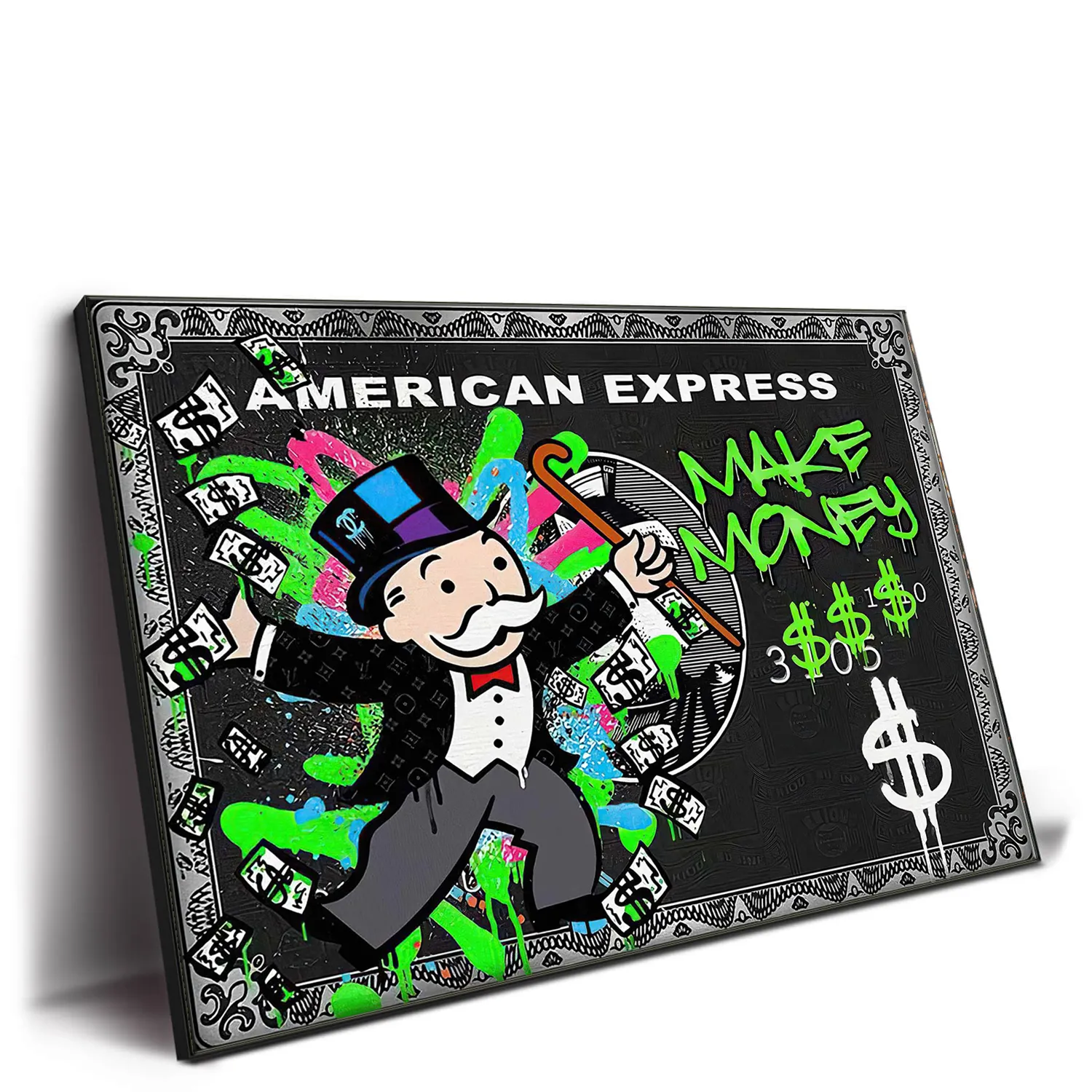 Lukisan Desain Baru 2022 Amerika Express Membuat Uang Poster Cetak Di Kanvas Dinding Gambar Seni