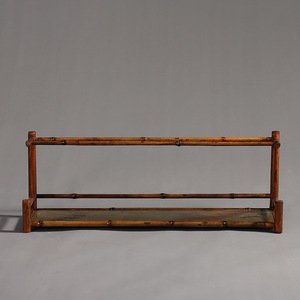 Support à tasses à double couche en bambou avec rangement pour théière, pour accessoires de service à thé, origine Anji, plaque de bambou Meilu - Product Image 2