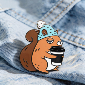 Pin Esmaltado de Ardilla con Logotipo Personalizado Barato, Insignia de Animal Genérica para Proyectos de Marca Personalizada, Promocional y Confiable - Product Image 1