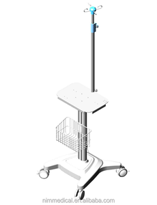 IV 극이있는 내구성 의료 <span class=keywords><strong>ICU</strong></span> 비상 트롤리 휴대용 인공 호흡기 트롤리 고유량 비강 캐뉼라 카트 - Product Image 5