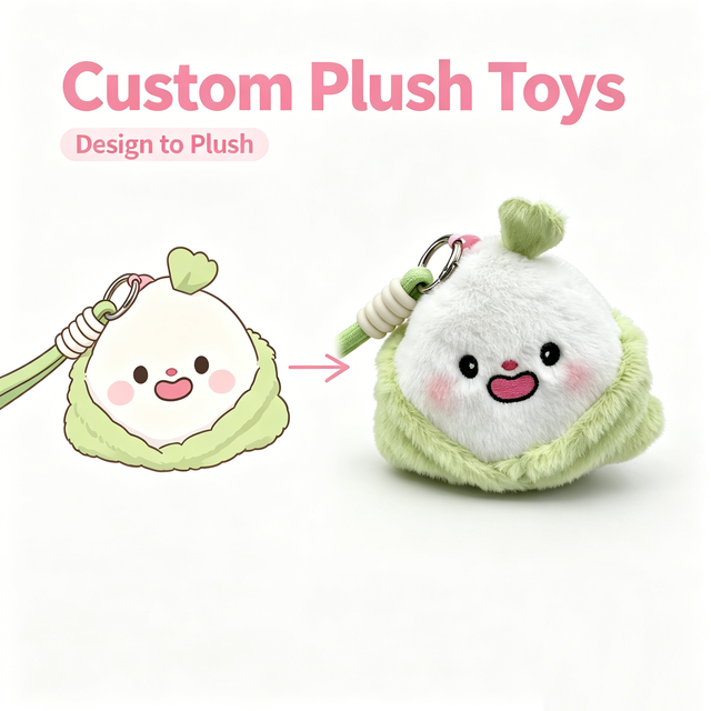 Custom Cotton Plush Keychain Soft Fluffy Cute Mascot for Bag Decoration Kids Gift and Promotion with Custom Logo