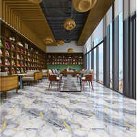 Vente directe d'usine Foshan, carreaux de sol en porcelaine brillante de marque HUANAI, motif marbre moderne 60x60cm, antibactériens, antidérapants, jade